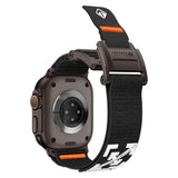 Apple Watch 42mm Zore KRD-154 Naylon Kumaş Hasır Örgülü Kordon Siyah