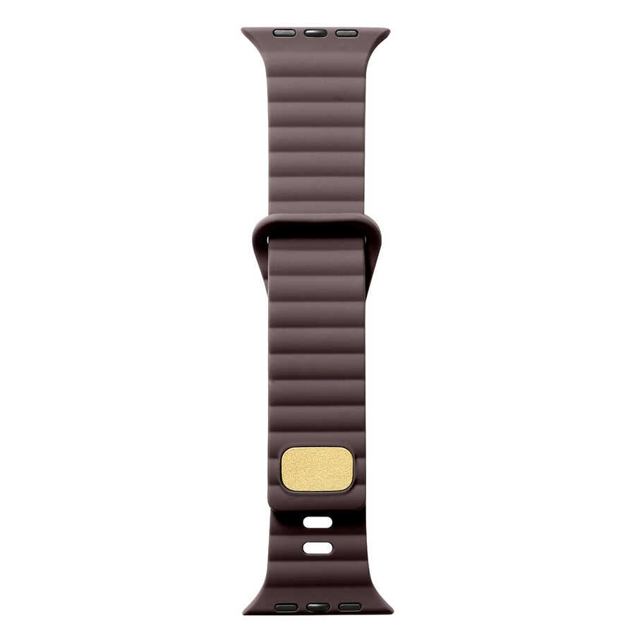 Apple Watch 42mm Zore KRD-73 Silikon Kordon Kahverengi