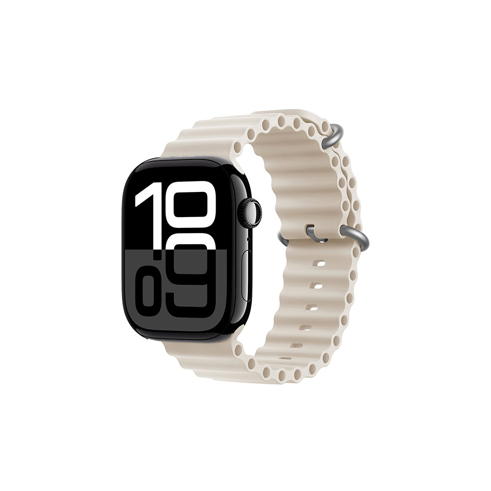 Apple Watch 42mm Zore KRD-75 Silikon Kordon Krem