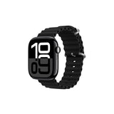 Apple Watch 42mm Zore KRD-75 Silikon Kordon Siyah