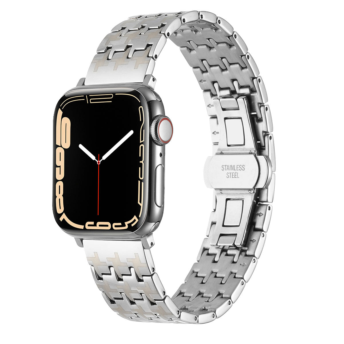 Apple Watch 42mm Zore KRD-86 Metal Kordon Siyah