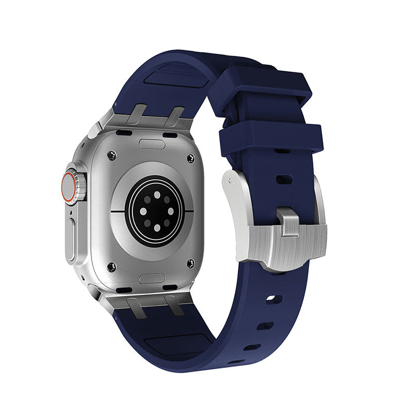 Apple Watch 42mm Zore KRD-89 Silikon Kordon Gümüş