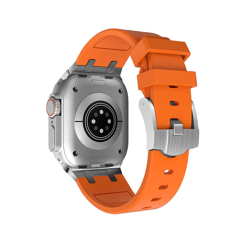 Apple Watch 42mm Zore KRD-89 Silikon Kordon Siyah