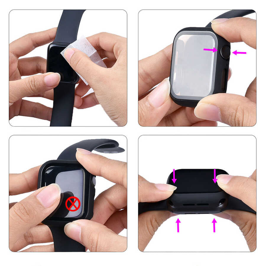 Apple Watch 42mm Zore Watch Gard 01 Ekran Koruyucu Sarı