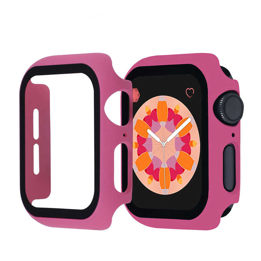 Apple Watch 42mm Zore Watch Gard 01 Ekran Koruyucu Pembe Koyu