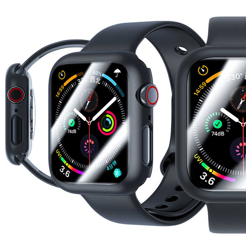 Apple Watch 42mm Zore Watch Gard Ekran Koruyucu Siyah