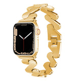 Apple Watch 44mm Kordon KRD-80 Metal Strap Kayış Gold