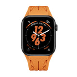 Apple Watch 44mm KRD-127 Metal Tokalı Silikon Kordon Turuncu