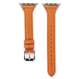 Apple Watch 44mm KRD-28 Deri Kordon Kahverengi