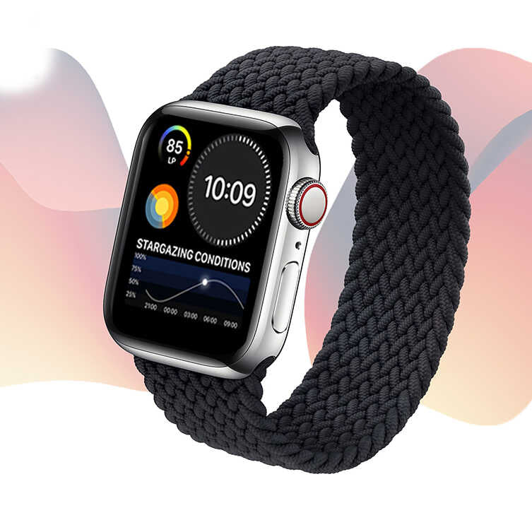 Apple Watch 44mm KRD-32 Large Kordon Koyu Mor