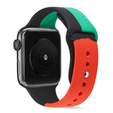 Apple Watch 44mm KRD-39 Silikon Kordon Siyah