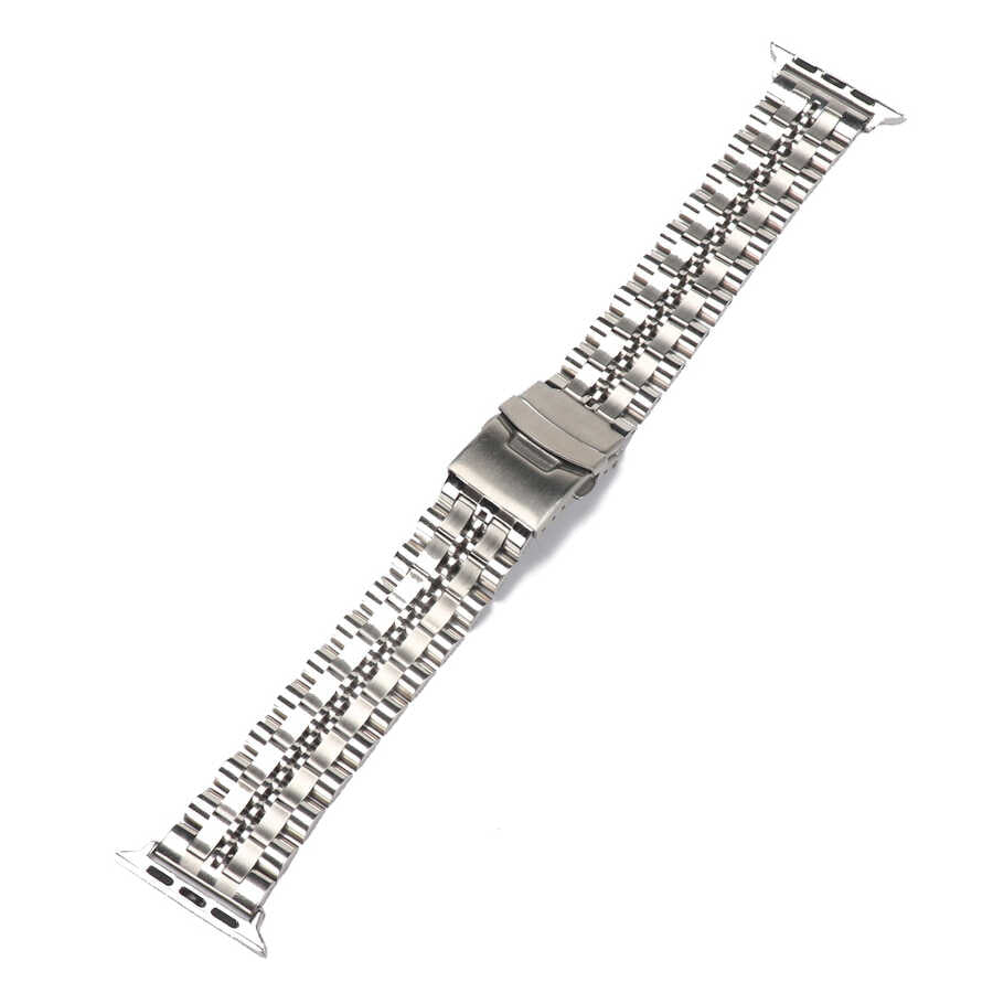 Apple Watch 44mm KRD-54 Metal Kordon Gümüş