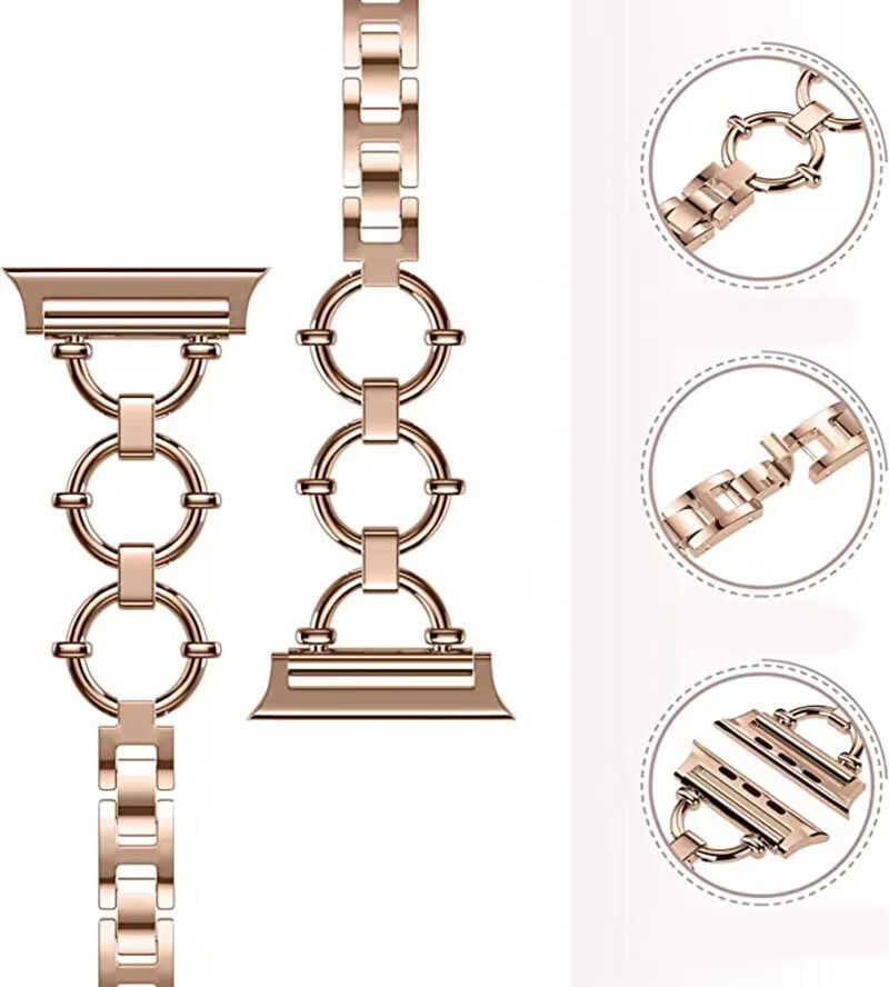 Apple Watch 44mm KRD-56 Metal Kordon Rose Gold