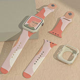 Apple Watch 44mm KRD-62 Silikon Kordon Grape Fruit