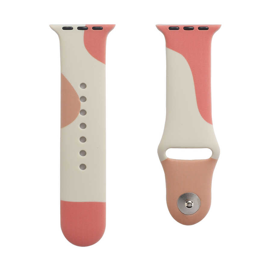 Apple Watch 44mm KRD-62 Silikon Kordon Grape Fruit