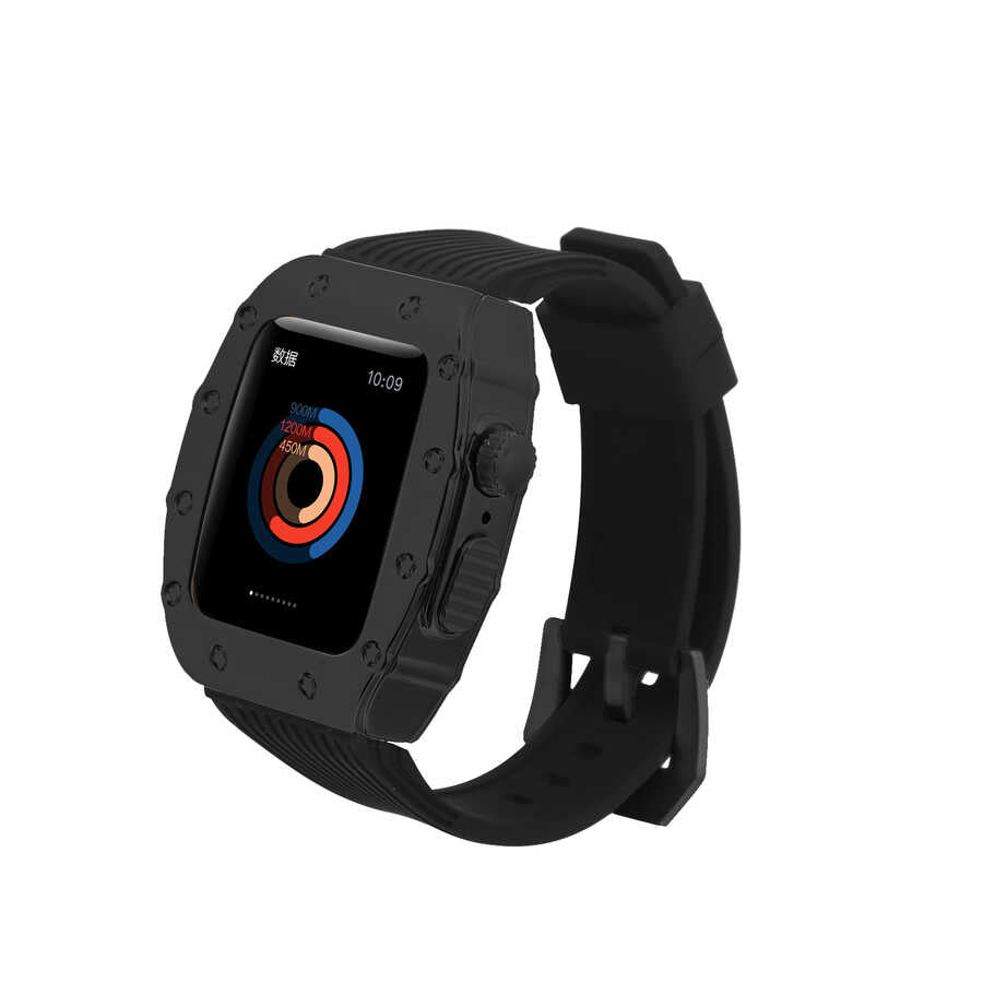 Apple Watch 44mm KRD-65 Kordon Siyah