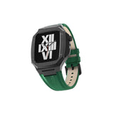 Apple Watch 44mm KRD-67 Kordon Kahverengi-Gümüş