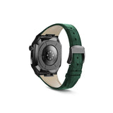 Apple Watch 44mm KRD-67 Kordon Kahverengi-Gümüş