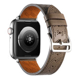 Apple Watch 44mm KRD-76 PU Deri Kordon Strap Kayış Lacivert