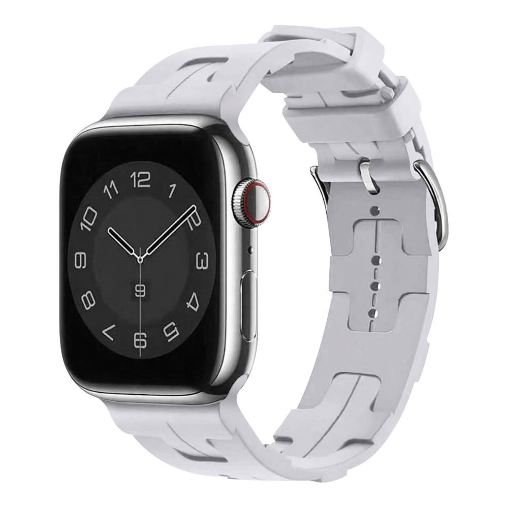 Apple Watch 44mm KRD-92 Silikon Kordon Mavi Açık