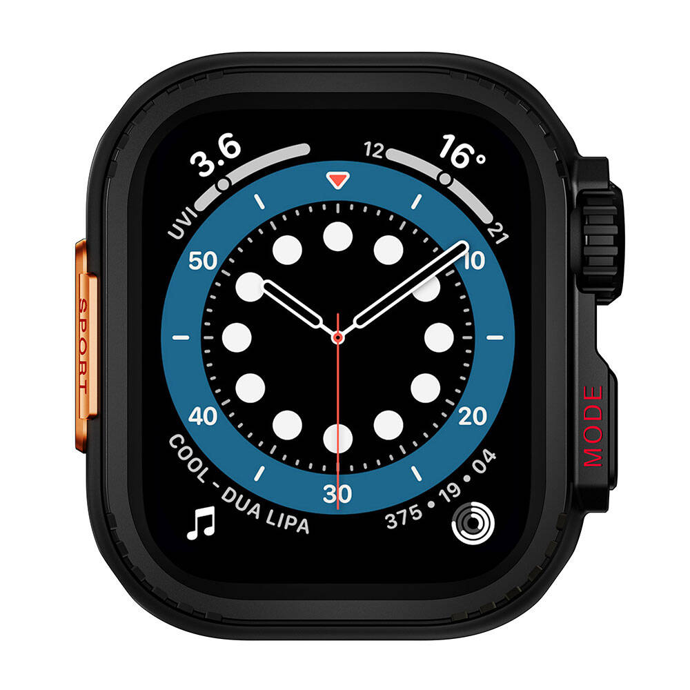 Apple Watch 44mm to Apple Watch Ultra 49mm Kasa Dönüştürücü Zore Watch Gard 33 Siyah