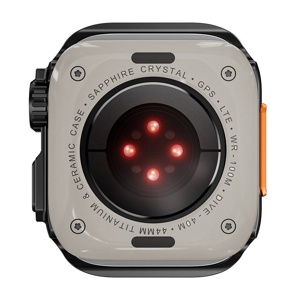 Apple Watch 44mm to Apple Watch Ultra 49mm Kasa Dönüştürücü Zore Watch Gard 33 Rose Gold
