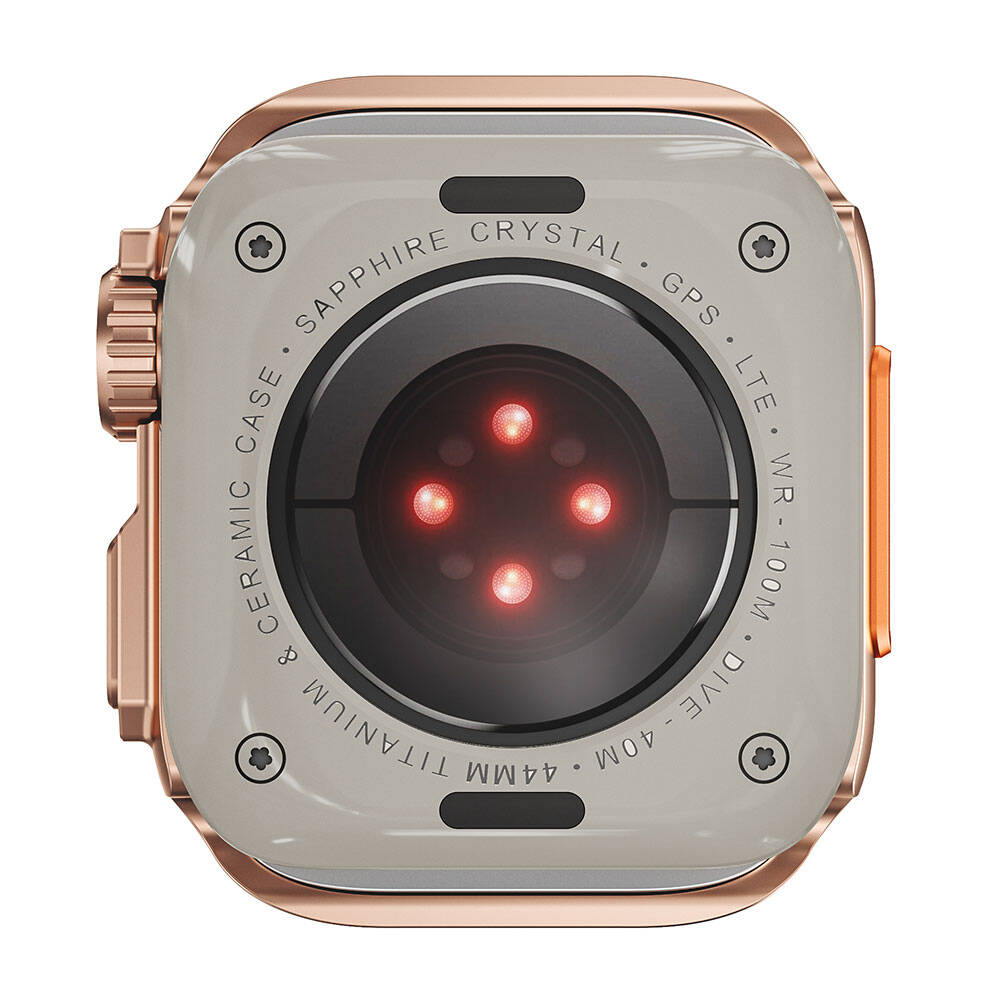 Apple Watch 44mm to Apple Watch Ultra 49mm Kasa Dönüştürücü Zore Watch Gard 33 Gri