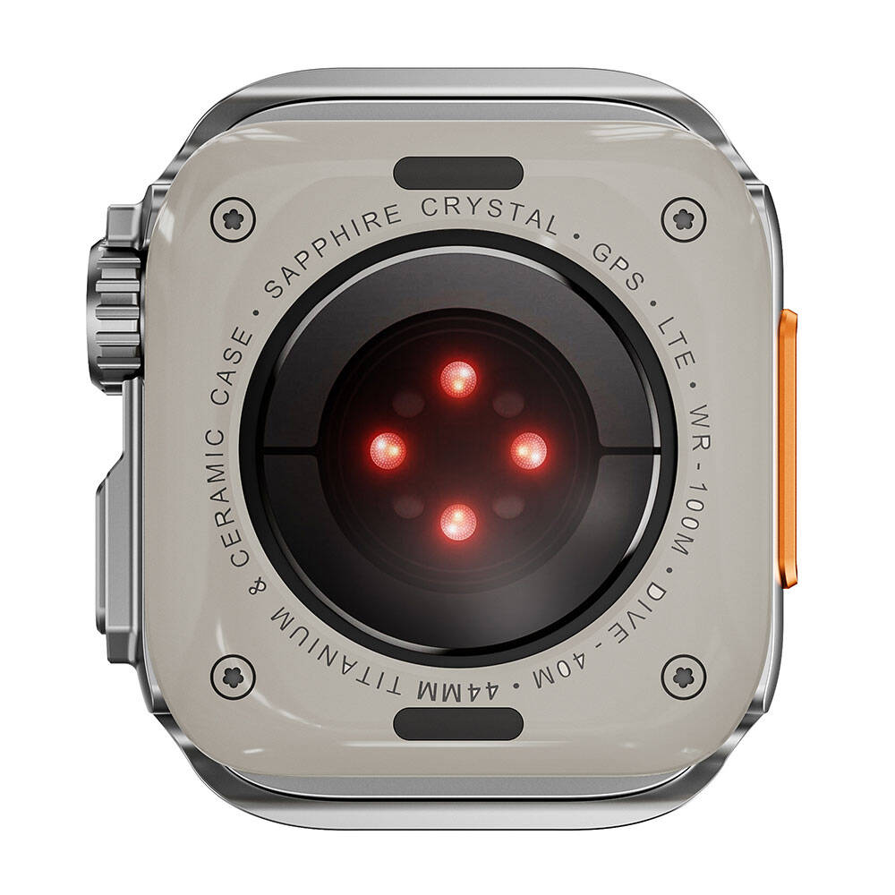 Apple Watch 44mm to Apple Watch Ultra 49mm Kasa Dönüştürücü Zore Watch Gard 33 Rose Gold