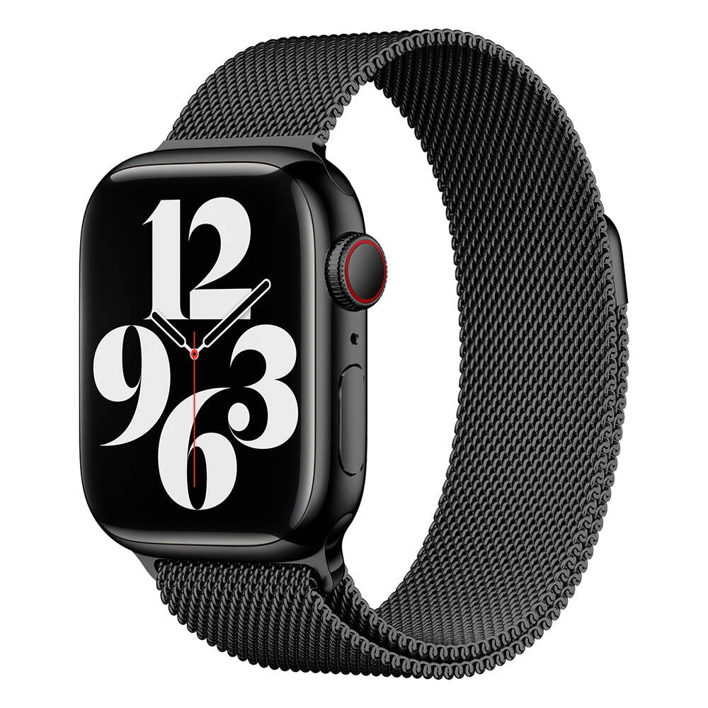 Apple Watch 44mm Zore Band-01 Metal Kordon Siyah