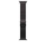 Apple Watch 44mm Zore KRD-100 Titanyum Hasır Kordon Titanyum-Gümüş