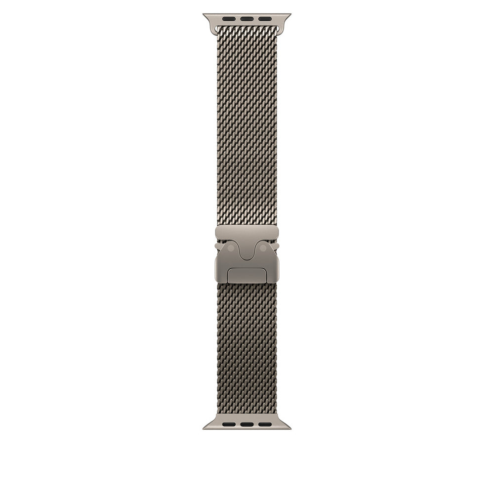 Apple Watch 44mm Zore KRD-100 Titanyum Hasır Kordon Siyah-Titanyum