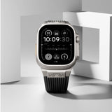 Apple Watch 44mm Zore KRD-113 Spor Görünümlü Silikon Kordon Beyaz