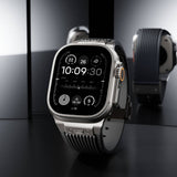 Apple Watch 44mm Zore KRD-113 Spor Görünümlü Silikon Kordon Beyaz