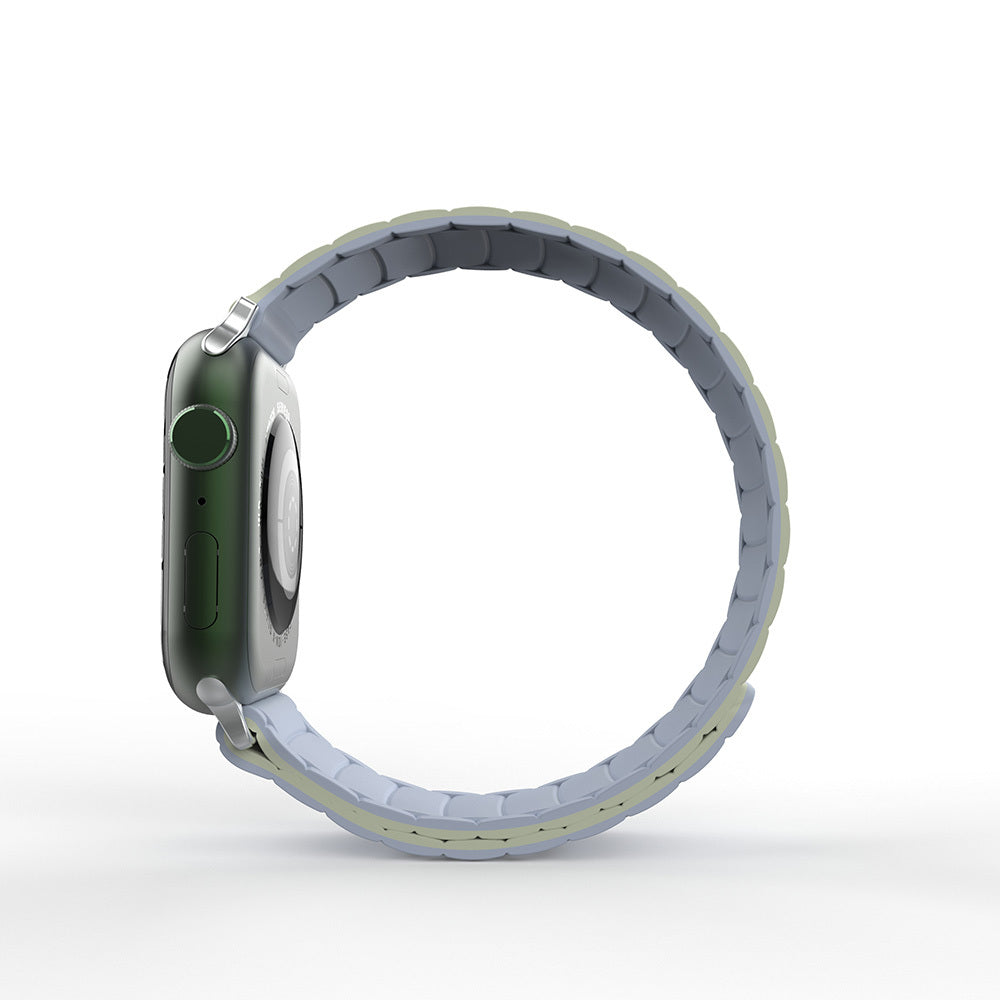 Apple Watch 44mm Zore KRD-122 Silikon Kordon Strap Kayış Siyah-Turuncu