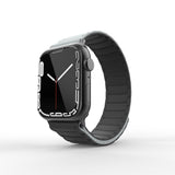 Apple Watch 44mm Zore KRD-122 Silikon Kordon Strap Kayış Siyah-Turuncu