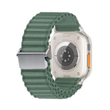 Apple Watch 44mm Zore KRD-123 Naylon Kumaş Hasır Örgülü Kordon Siyah