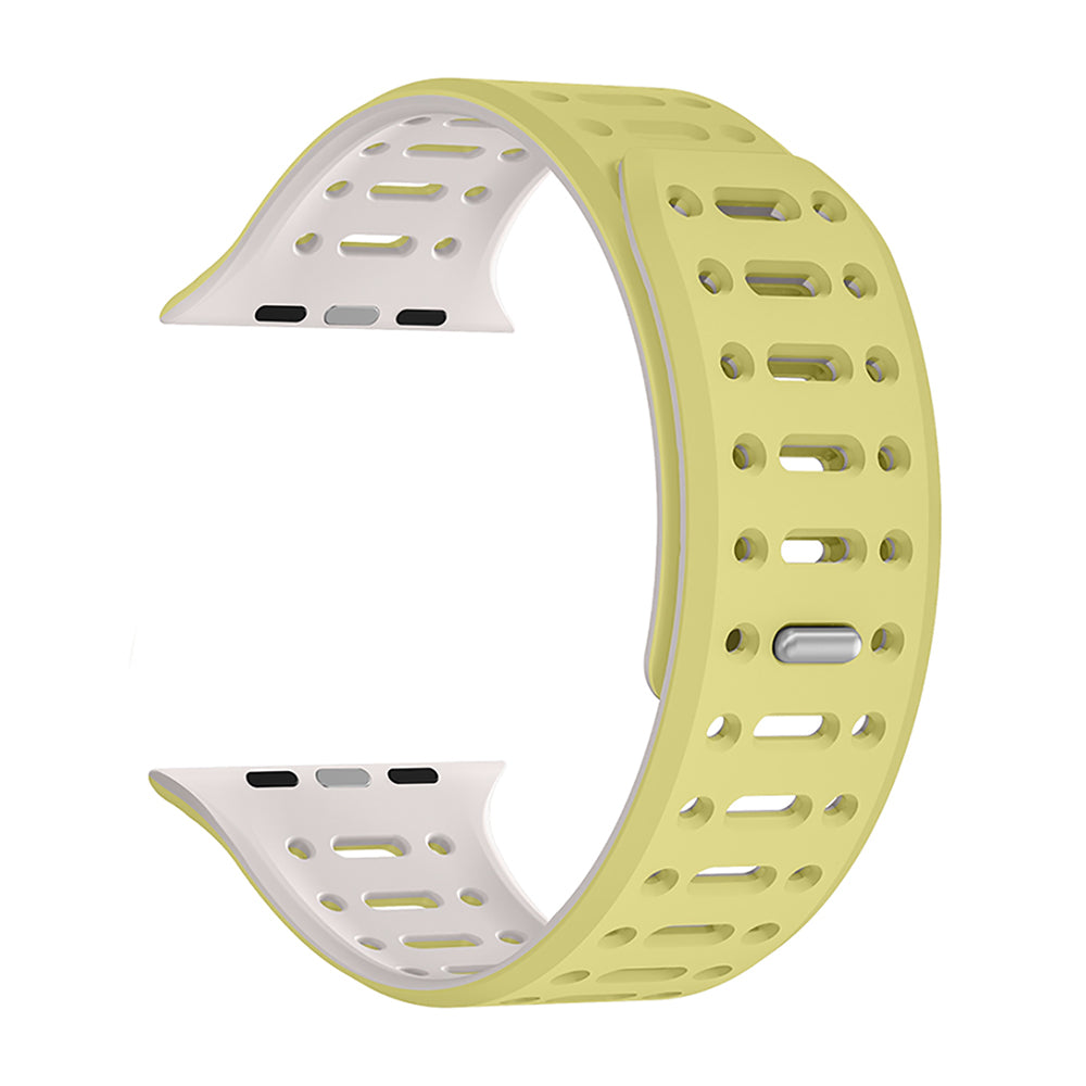 Apple Watch 44mm Zore KRD-124 Silikon Kordon Strap Kayış Sarı