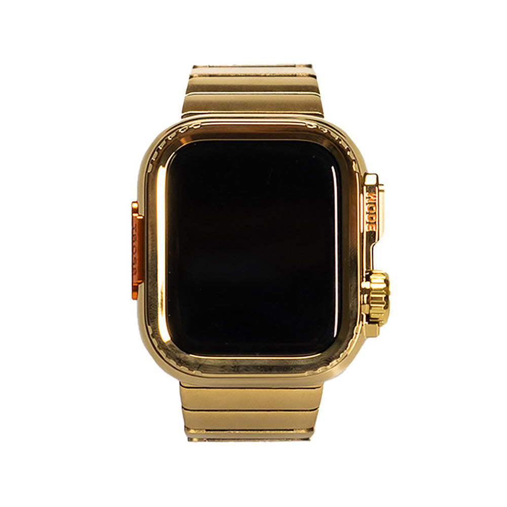 Apple Watch 44mm Zore KRD-126 Sert Kasa Koruyuculu Metal Kordon Gümüş