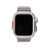 Apple Watch 44mm Zore KRD-126 Sert Kasa Koruyuculu Metal Kordon Gold
