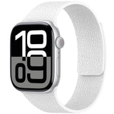 Apple Watch 44mm Zore KRD-136 Kabartma Desenli Silikon Kordon Beyaz