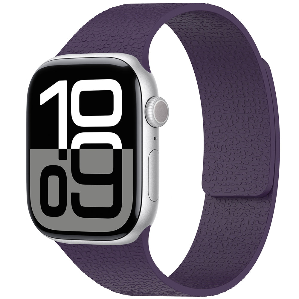 Apple Watch 44mm Zore KRD-136 Kabartma Desenli Silikon Kordon Starlight
