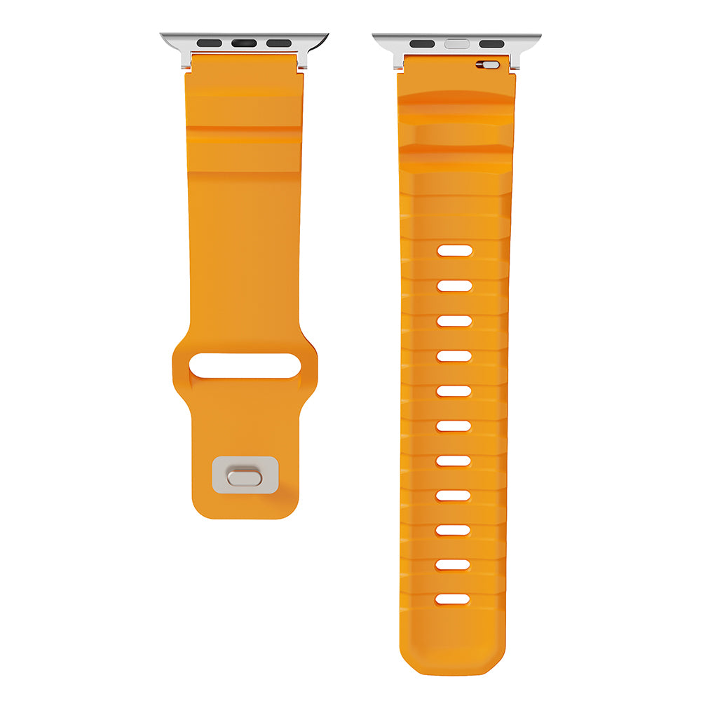 Apple Watch 44mm Zore KRD-143 Silikon Kordon Sarı