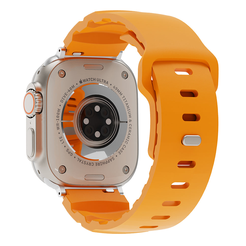Apple Watch 44mm Zore KRD-143 Silikon Kordon Turuncu