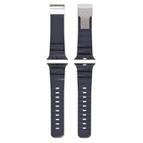 Apple Watch 44mm Zore KRD-145 Metal Tokalı Silikon Kordon Mavi