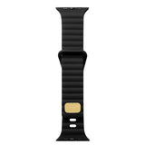 Apple Watch 44mm Zore KRD-73 Silikon Kordon Siyah