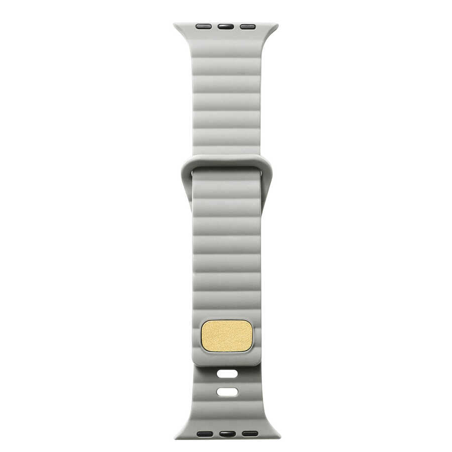 Apple Watch 44mm Zore KRD-73 Silikon Kordon Krem