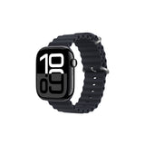Apple Watch 10 46mm Zore KRD-75 Silikon Kordon Midnight