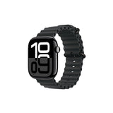 Apple Watch 44mm Zore KRD-75 Silikon Kordon Mat Siyah