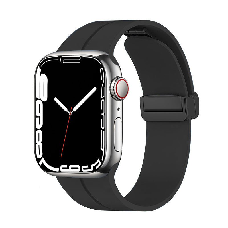 Apple Watch 44mm Zore KRD-84 Silikon Kordon Siyah