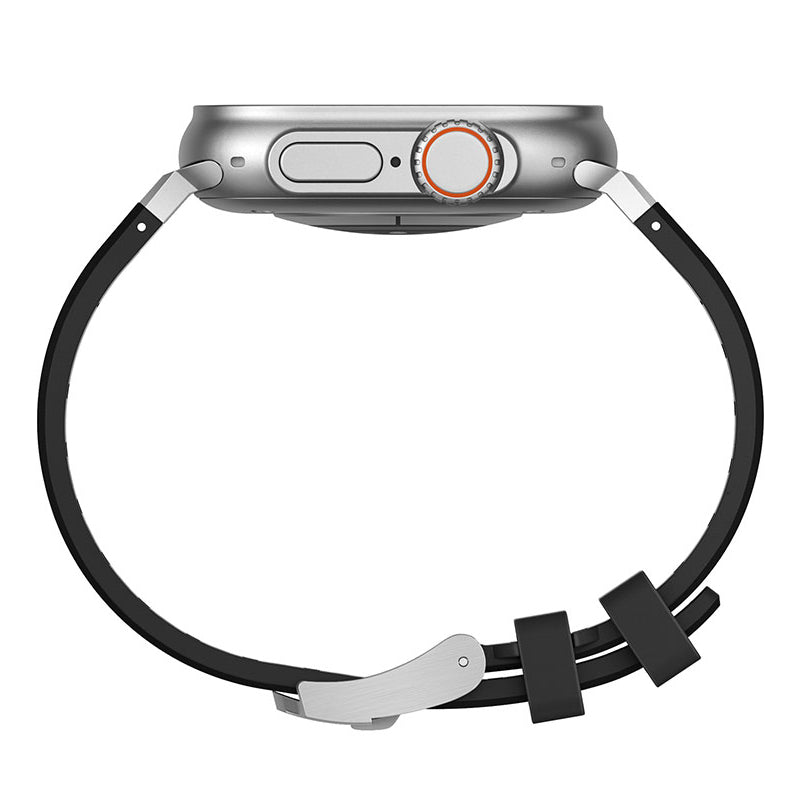 Apple Watch 44mm Zore KRD-89 Silikon Kordon Gümüş